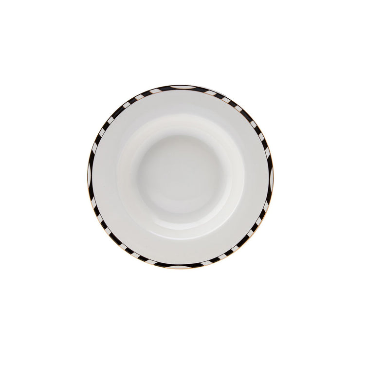 Karaca Roll 24 Pieces 6 Person Dinnerware Set, Black