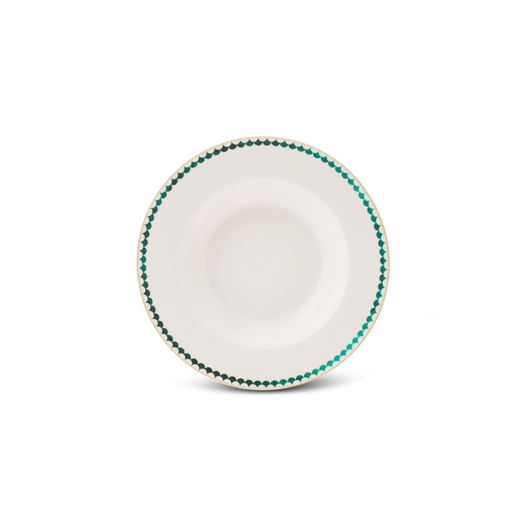 Karaca Zümrüt 24 Pieces 6 Person Dinnerware Set, Green