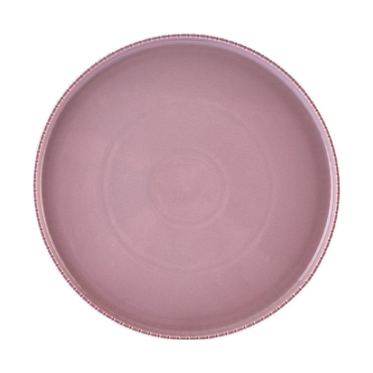 Karaca Streamline Decoline 6 Person 16 Pieces Dinnerware Set, Purple