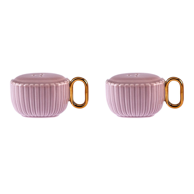 Karaca Streamline Decoline 6 Person 16 Pieces Dinnerware Set, Purple