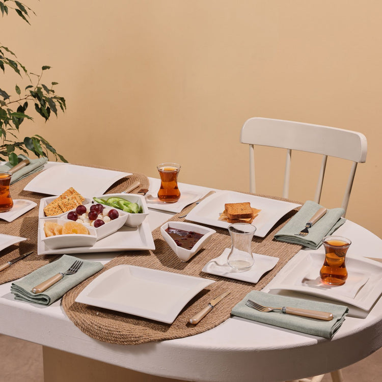KARACA JANNA 24 PIECES BREAKFAST SET WHITE