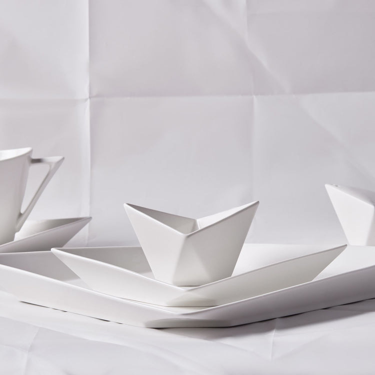 KARACA ORIGAMI 26-PIECE BREAKFAST SET, WHITE