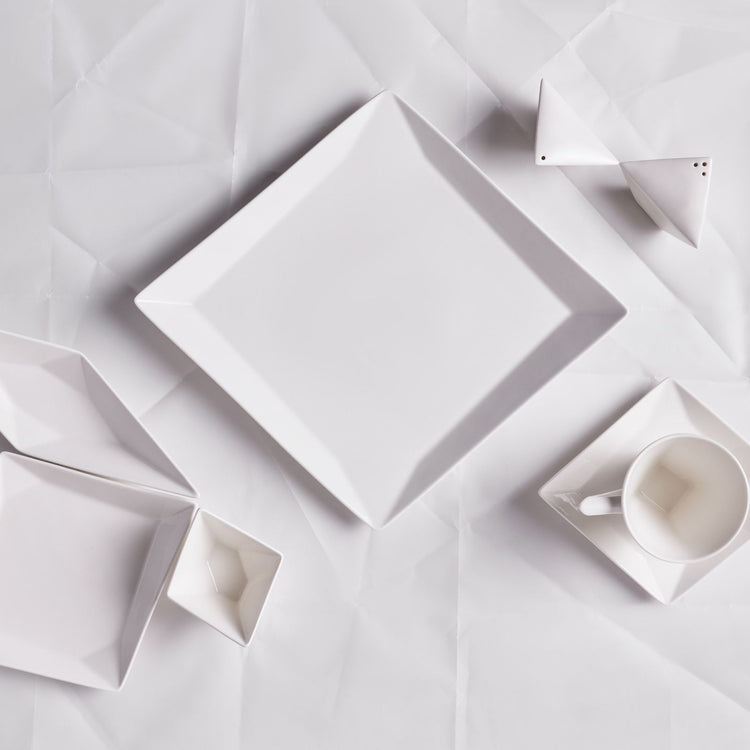 KARACA ORIGAMI 26-PIECE BREAKFAST SET, WHITE