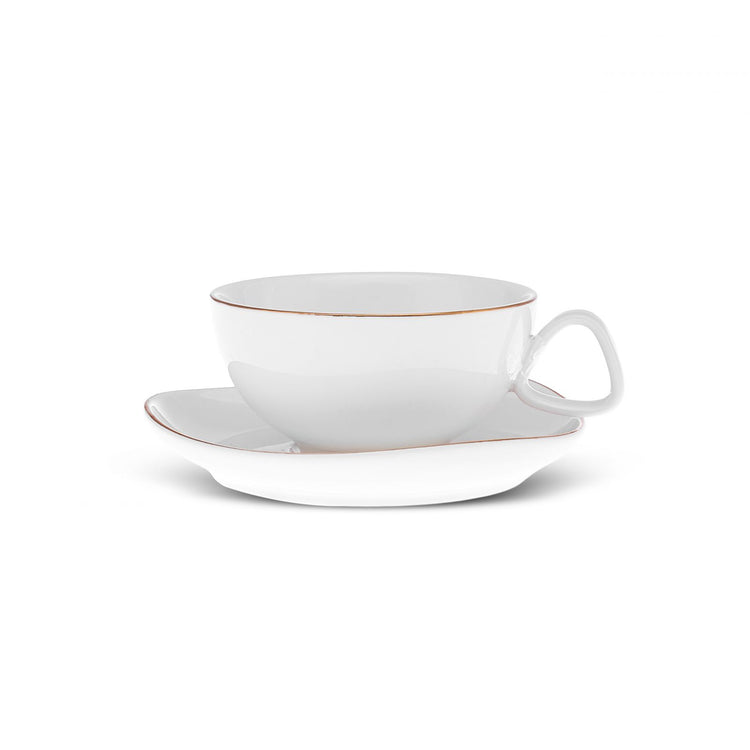 KARACA STREAMLINE MIDDLE 34-PIECE DINNER SET, GOLD