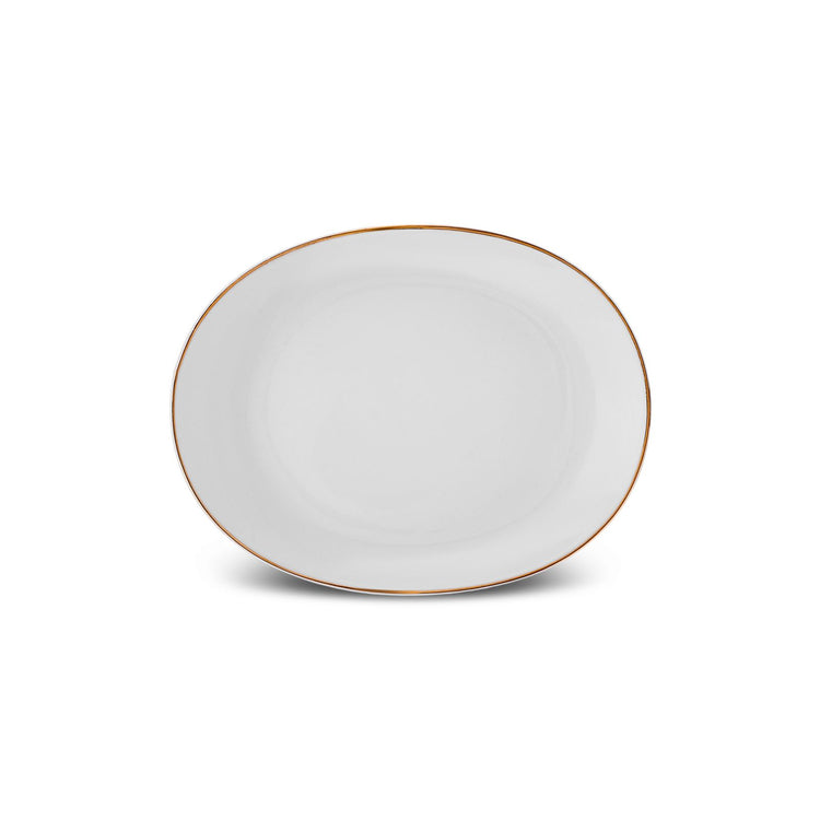 KARACA STREAMLINE MIDDLE 34-PIECE DINNER SET, GOLD