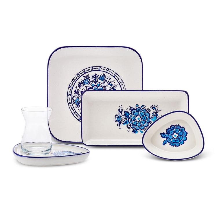 KARACA FRESIA 24-PIECE BREAKFAST SET, BLUE