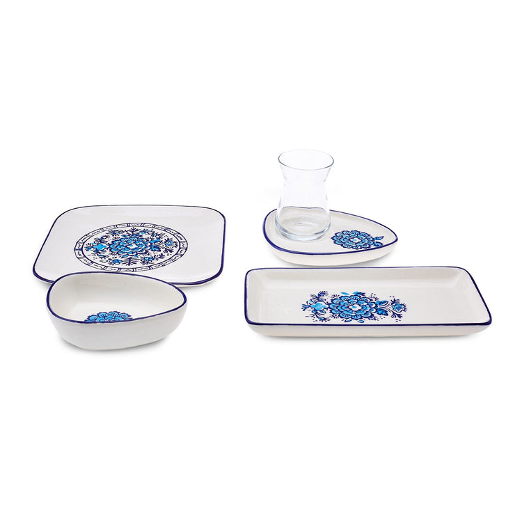 KARACA FRESIA 24-PIECE BREAKFAST SET, BLUE