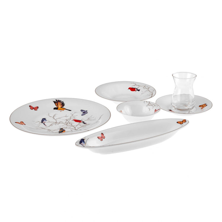 KARACA FINE PEARL NEW GRACE 26-PIECE DINNER SET, WHITE