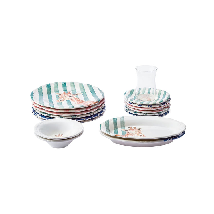 KARACA ANIMAL CARNIVAL 26-PIECE BREAKFAST SET, MULTICOLOR