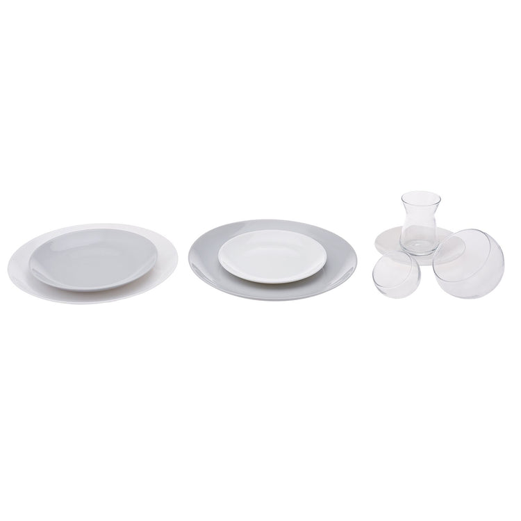 KARACA DARCY GREY 26-PIECE BREAKFAST SET