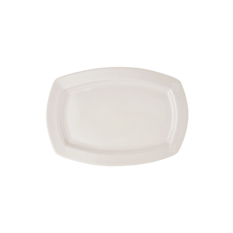 KARACA DEREN NEW BONE 57-PIECE 12 PERSON DINNER SET, WHITE