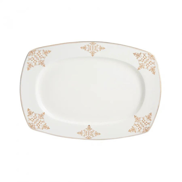 KARACA MELINA CREAM 60-PIECE 12 PERSON DINNERWARE SET, WHITE