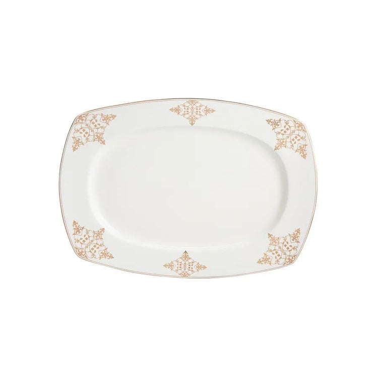 KARACA MELINA CREAM 60-PIECE 12 PERSON DINNERWARE SET, WHITE