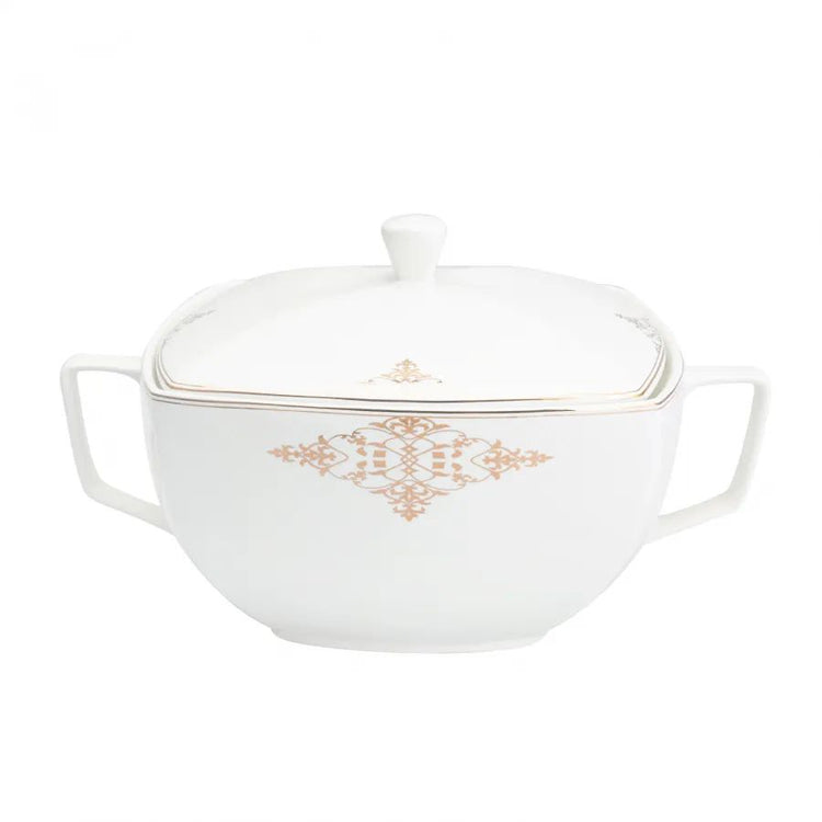 KARACA MELINA CREAM 60-PIECE 12 PERSON DINNERWARE SET, WHITE