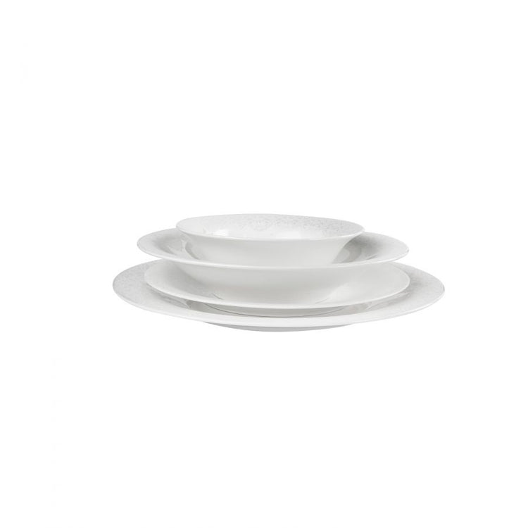 KARACA FINE PEARL ETERNAL 58-PIECE DINNER SET, WHITE