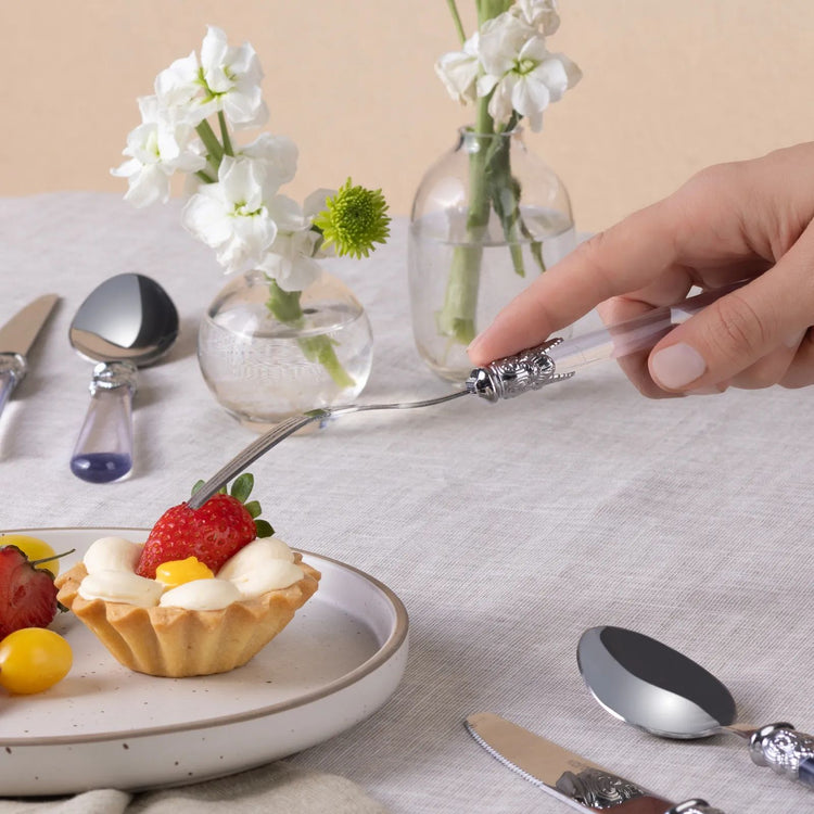 KARACA ELLA 18 PCS 6 PERSON FLATWARE SET, PLATINUM