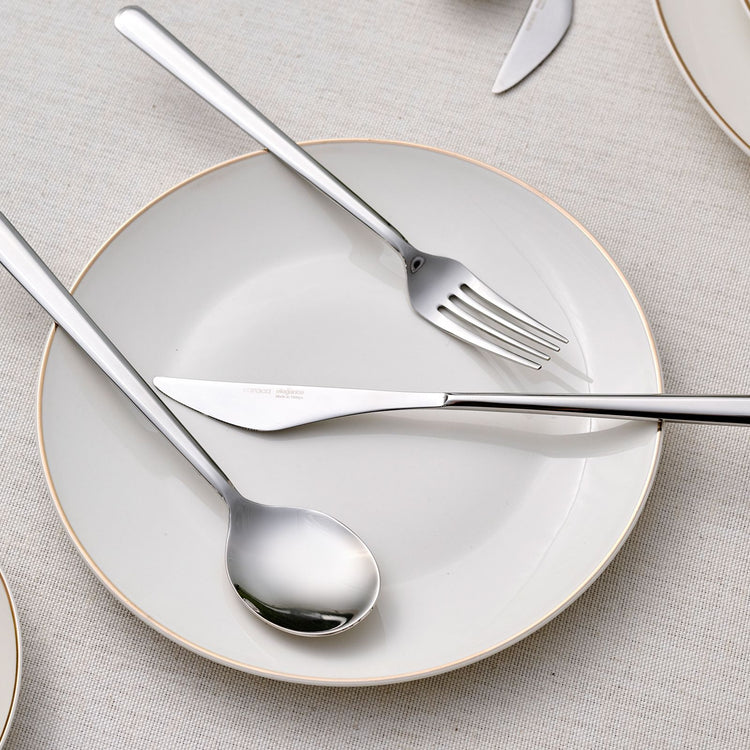 KARACA MANDY 24 PCS CUTLERY SET BOX, PLATINUM