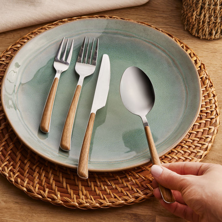 KARACA MELIA 24 PCS CUTLERY SET BOXED, WOODEN