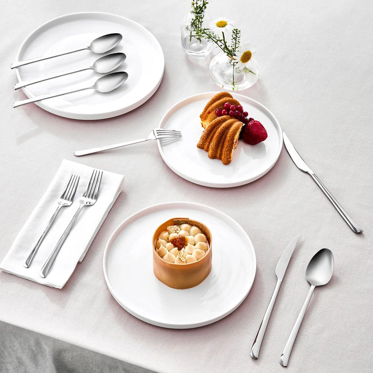 KARACA CAMELIA 24 PIECE CUTLERY SET, PLATINUM