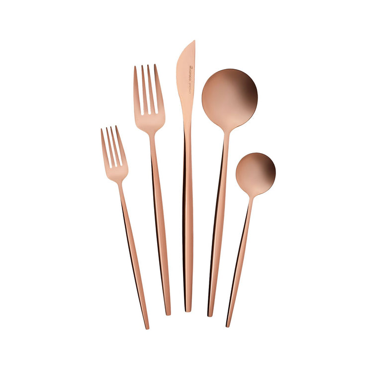 KARACA ORION 30 PIECE CUTLERY SET BOXED, ROSE GOLD