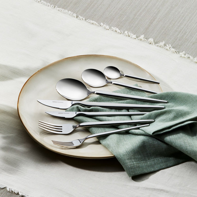 KARACA LADY 84 PRÇ CUTLERY SET PREMIUM , PLATIN