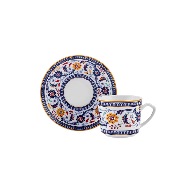 KARACA IHLAMUR 2 PERSON 80 ML COFFEE CUP SET, BLUE