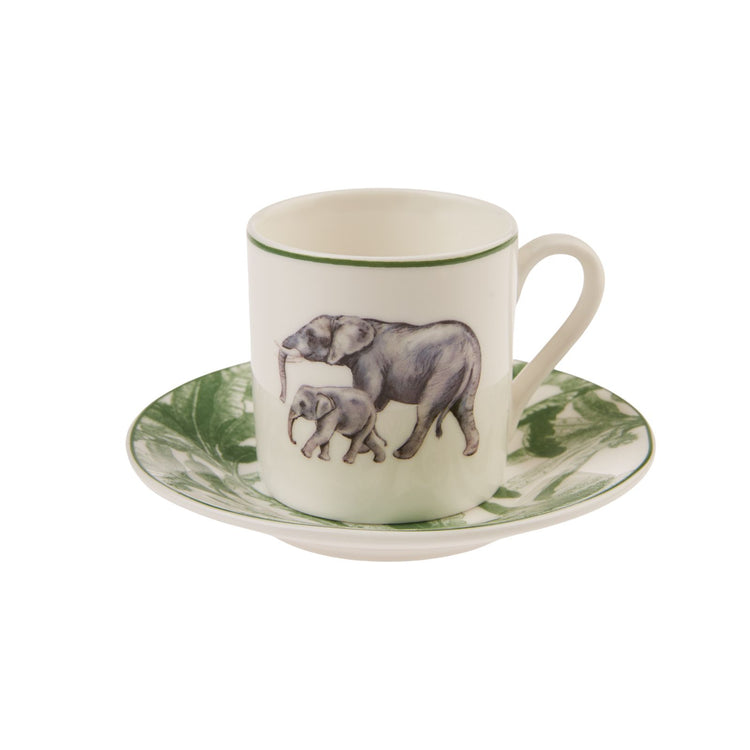 KARACA JUNGLE 6 PERSON COFFEE CUP SET, MULTICOLOR