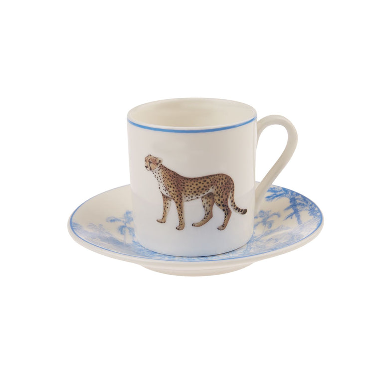 KARACA JUNGLE 6 PERSON COFFEE CUP SET, MULTICOLOR