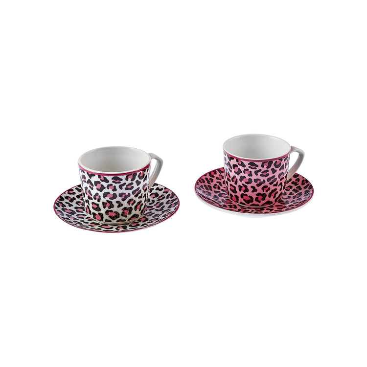 KARACA BRITNEY 2 PERSON 80 ML COFFEE CUP SET, PINK