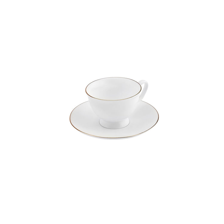 KARACA LILY 6 PERSON 80 ML COFFEE CUP SET, WHITE
