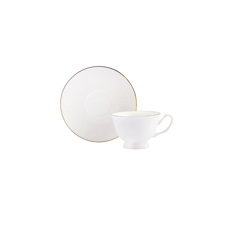 KARACA LILY 6 PERSON 80 ML COFFEE CUP SET, WHITE