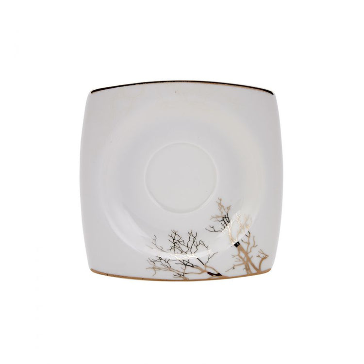 KARACA AUTUMN 6-PERSON COFFEE CUP SET, WHITE