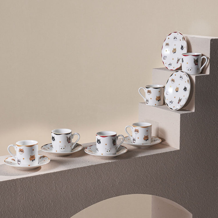 KARACA GATO 80 ML 6-PERSON COFFEE CUP SET