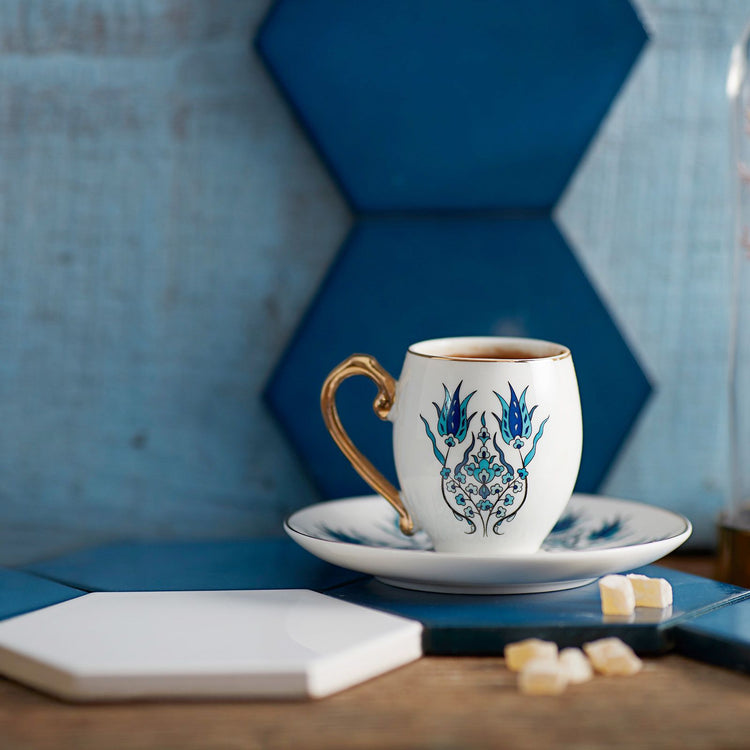 KARACA IZNIK 2-PERSON COFFEE CUP SET