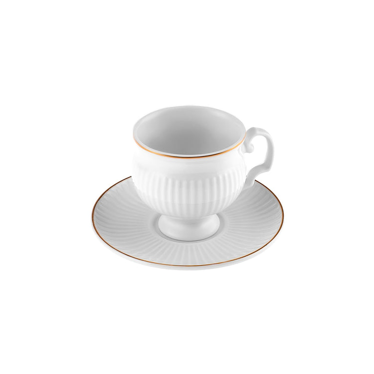 KARACA MALTA 6-PERSON 100 ML COFFEE CUP SET, WHITE