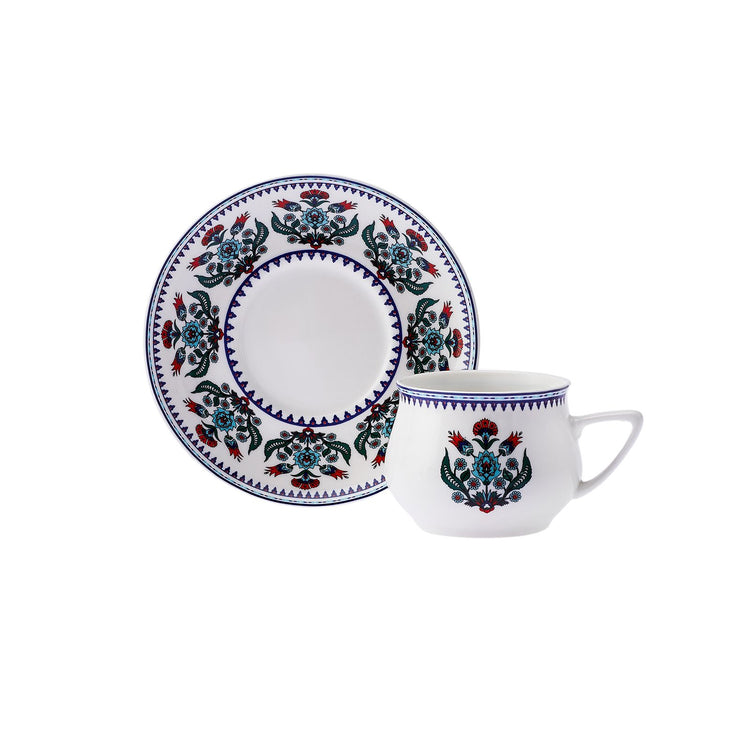 KARACA CINI 6-PERSON 100 ML COFFEE CUP SET, BLUE