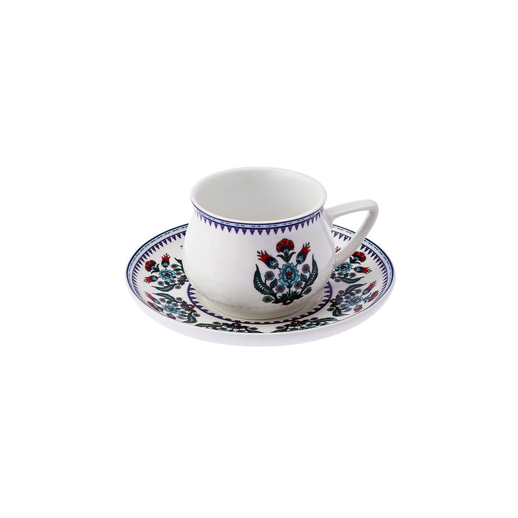 KARACA CINI 6-PERSON 100 ML COFFEE CUP SET, BLUE