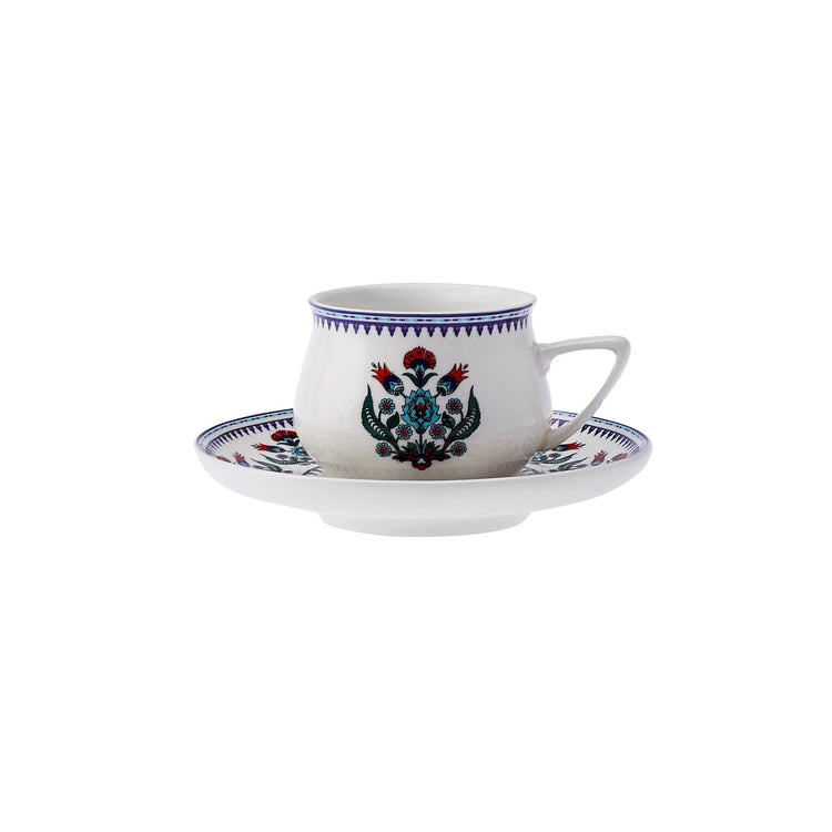 KARACA CINI 6-PERSON 100 ML COFFEE CUP SET, BLUE