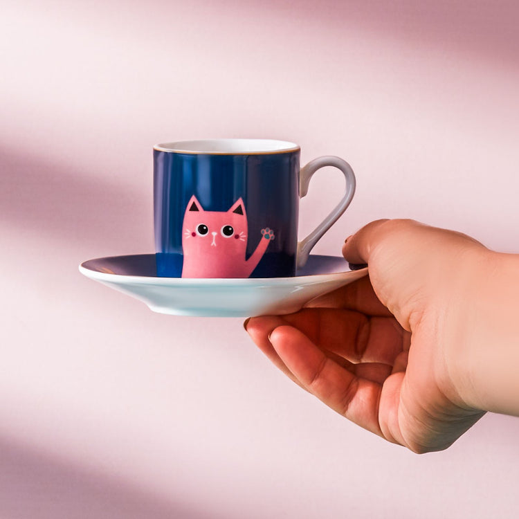 KARACA PAWS 6-PERSON COFFEE CUP, MULTICOLOR