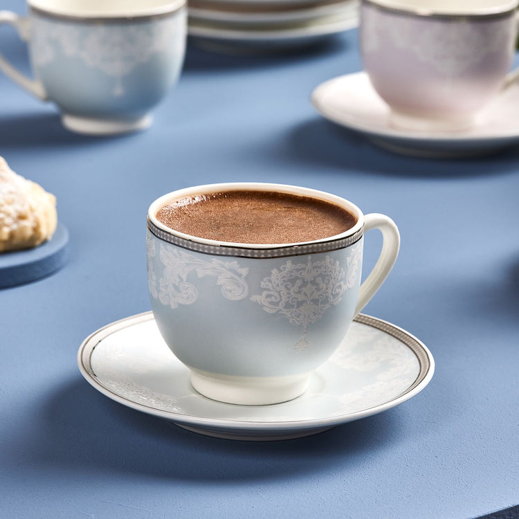 KARACA VERA 6-PERSON 90 ML COFFEE CUP SET, MULTICOLOR