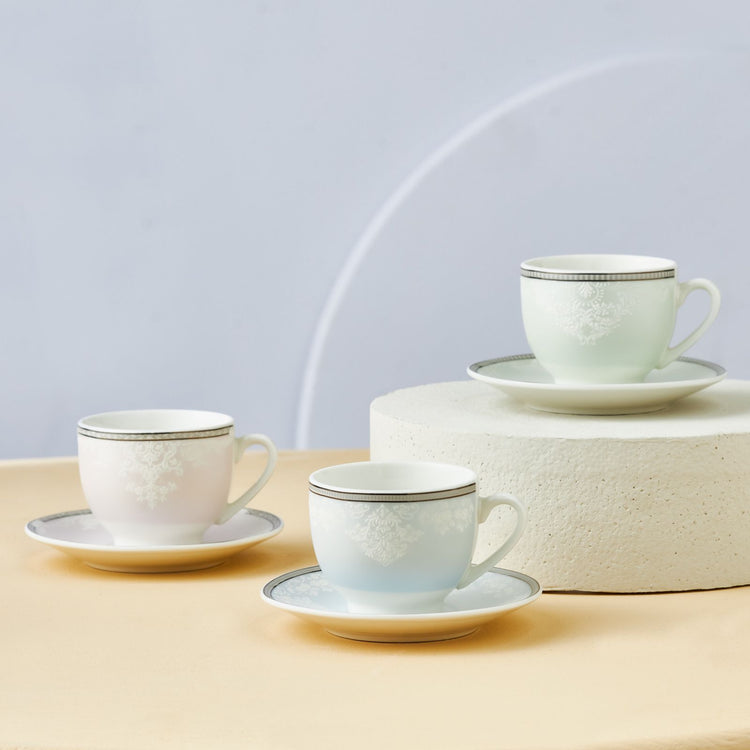 KARACA VERA 6-PERSON 90 ML COFFEE CUP SET, MULTICOLOR