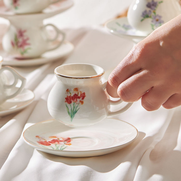 KARACA BOTANIC 6-PERSON 80 ML COFFEE CUP SET, MULTICOLOR