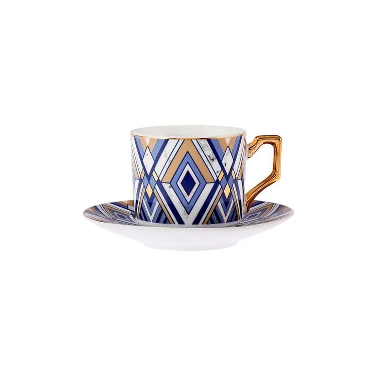 KARACA BERGAMA 6-PERSON 100 ML COFFEE CUP SET, BLUE