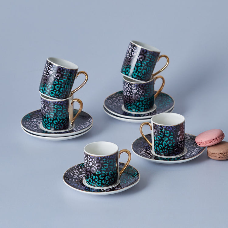 KARACA ASU 6-PERSON 90 ML COFFEE CUP, MULTICOLOR