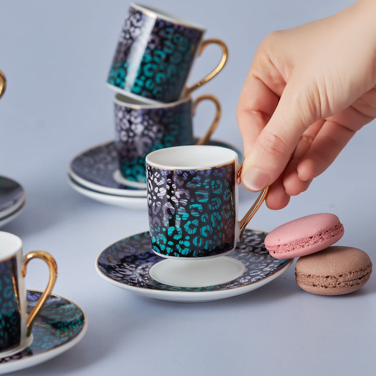 KARACA ASU 6-PERSON 90 ML COFFEE CUP, MULTICOLOR