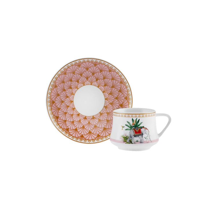 KARACA ESME 6-PERSON 100 ML COFFEE CUP SET, MULTICOLOR