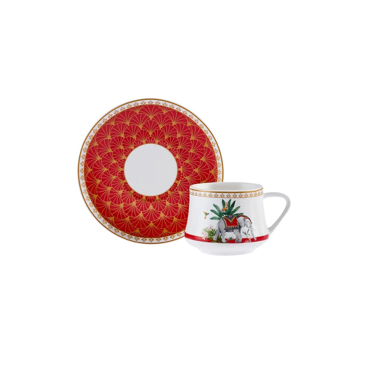 KARACA ESME 6-PERSON 100 ML COFFEE CUP SET, MULTICOLOR