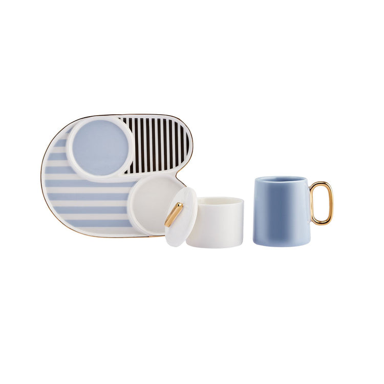 KARACA JULES BLUE 80 ML 2-PERSON CUP SET