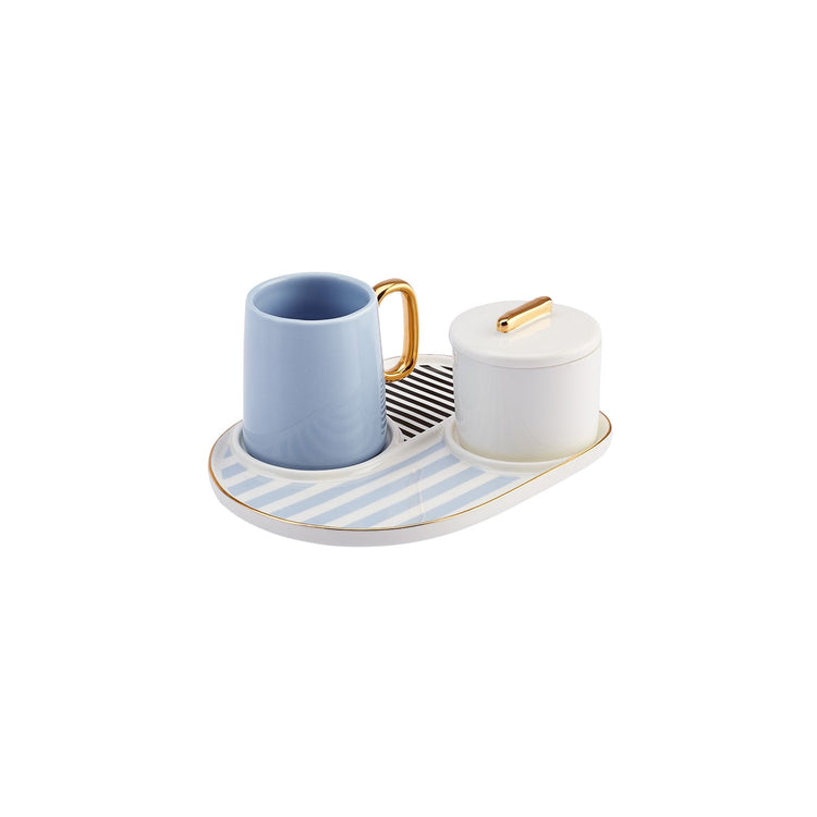 KARACA JULES BLUE 80 ML 2-PERSON CUP SET