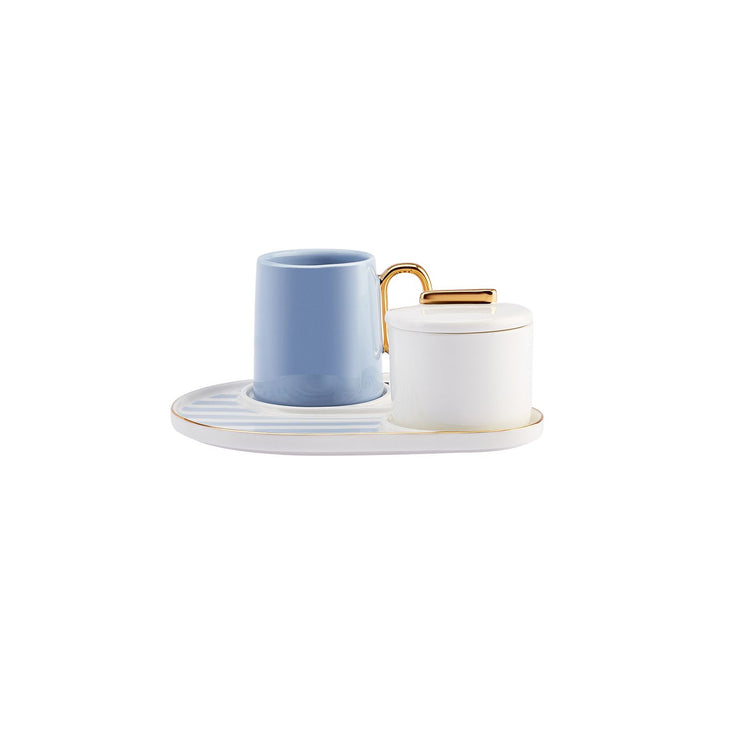 KARACA JULES BLUE 80 ML 2-PERSON CUP SET